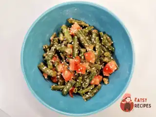 Стручкова квасоля з французькою заправкою