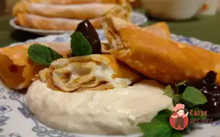 Вафельні Трубочки З Сирною Начинкою