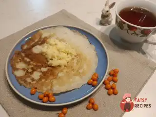 Млинці з яєчно-масляною болтункою