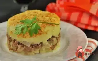 Картопляна Запіканка З М'яСом Та Твердим Сиром