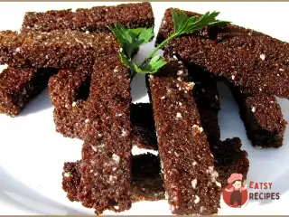 Гренки з часником та кропом