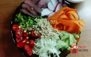 Гострий Овочевий Салат Із Яловичиною