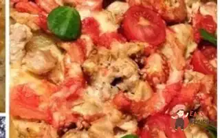 Картопляний Гратен, Запечений З Сиром Та Індичкою У Вершковому Соусі, З Томатами