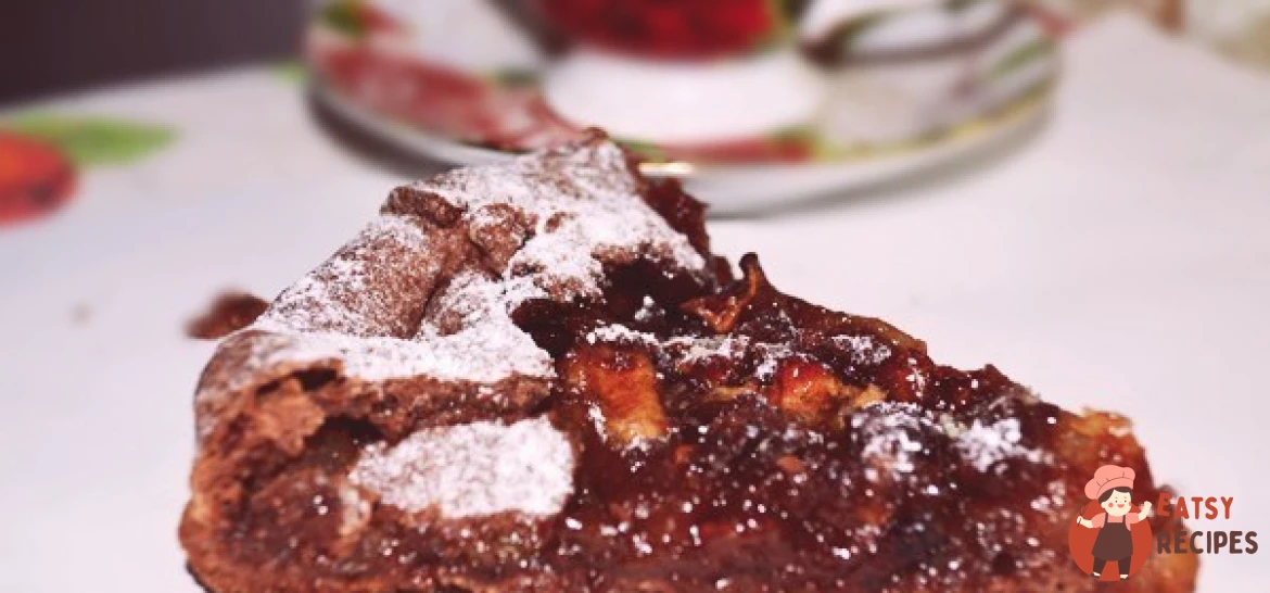 Шоколадно-яблучний пиріг