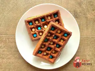 Вафлі з кабачком та лимонною цедрою