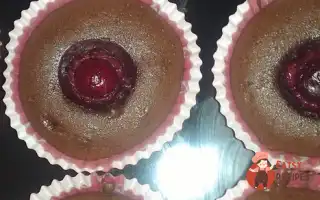 Шоколадні Кекси З Вишнею