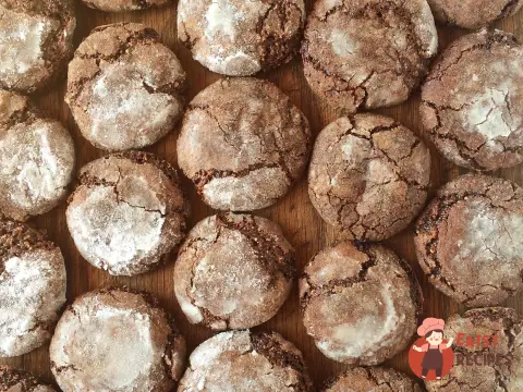 Шоколадне італійське печиво Річчареллі (Ricciarelli al cioccolato)