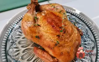 Запечена хрустка курка