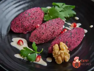 Тхали з буряка з горіхами