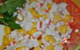 Салат З Крабовими Паличками Та Рисом