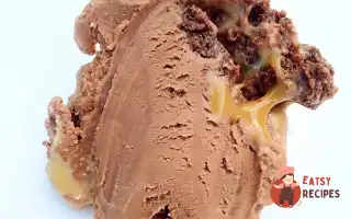 Шоколадне Морозиво З Брауні Та Карамельним Прошарком