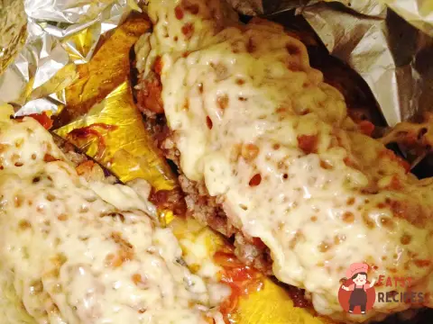 Фаршировані баклажани з м'ясом