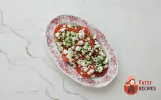 Томати З Фетою Та Соусом Вінегрет