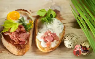 Тости З Бринзою, Беконом Та Перепелиними Яйцями