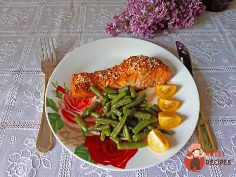 Сьомга в медовій глазурі