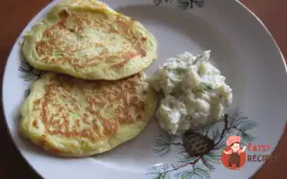 Оладки З Цукіні Із Сирним Соусом