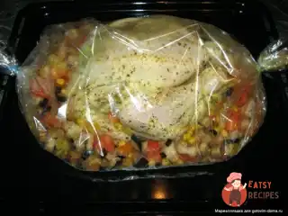 Курка з баклажанами