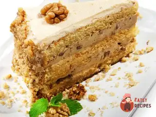 Кавовий торт з волоськими горіхами