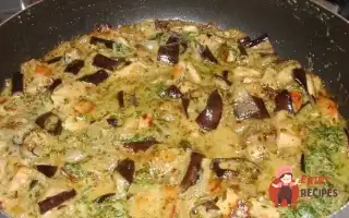 Куряче Рагу З Баклажанами В Сметані