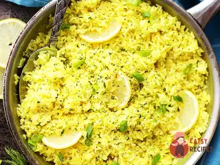 Лимонний рис на молоці