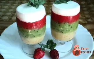 Фруктовий Десерт Із Морозивом