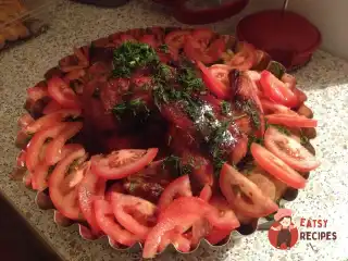 Запечена курка з картоплею