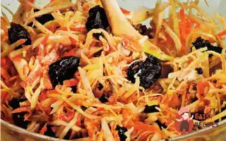 Капустяний Салат З Чорносливом Та Волоськими Горіхами