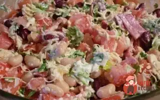 Салат З Квасолею Та Копченою Ковбасою