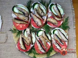 Найсмачніші бутерброди зі шпротами