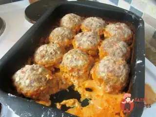 Їжачки зі свинячого та яловичого фаршу