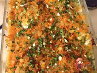 Червона тріска, запечена з овочами
