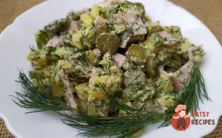 Ситний Картопляний Салат Із Грудинкою