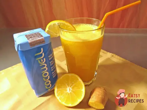 Імбирний тонік на кокосовій воді з куркумою