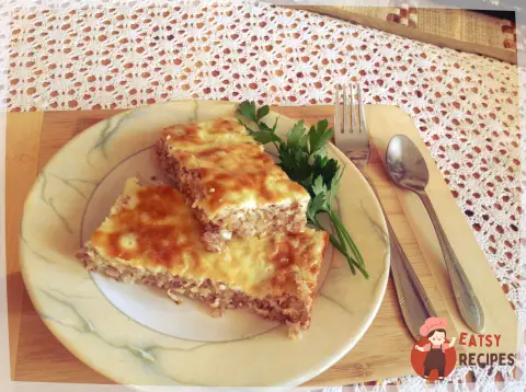 Гречаний крупеник із сиром