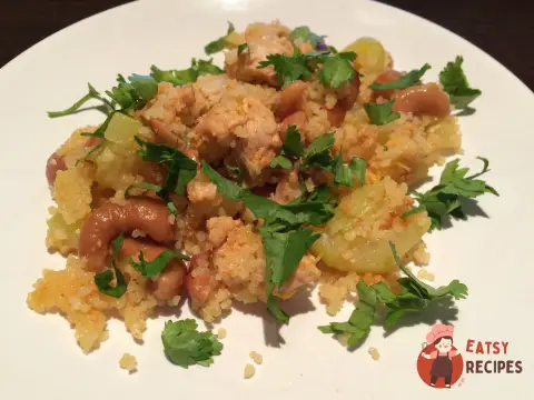 Кускус з індичкою, апельсинами та кешью