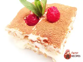 Тірамісу з малиною та м'ятою