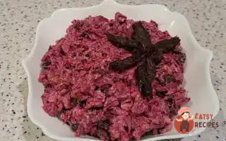 Салат З Буряка, Чорносливу Та Волоського Горіха
