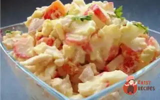 Салат З Куркою, Крабовими Паличками Та Солодким Перцем