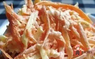 Морквяний Салат Із Сиром Та Часником