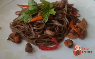 Гречана Локшина З Морепродуктами