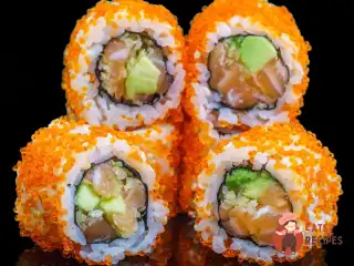 Хрумкий рол з лососем