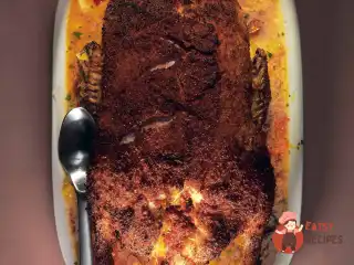 Качка в паніровці з паприки з імбирно-цитрусовим соусом