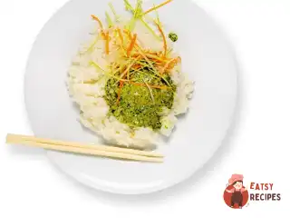 Солодкий рис з песто з кінзи