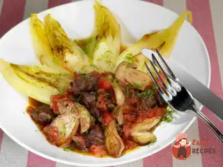 Рагу з качки з білими грибами