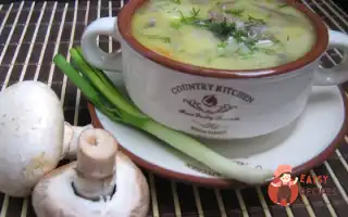 Сирний Суп З Печерицями