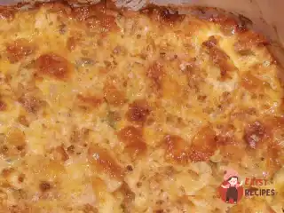 Запіканка із сиру, яблука та груші