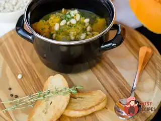 Бульба з гарбуза з копченостями