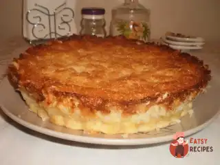 Пиріг з ананасами під кокосовою заливкою «Райська насолода»