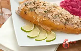 Бурштинова Форель, Запечена З Цибулею