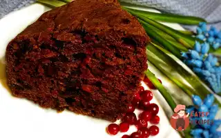 Брусничний Кекс Зі Шматочками Шоколаду